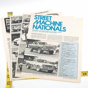 1972 1st Annual Car Craft‎ Street Machine Nationals 7-Page Article 8" x 11"